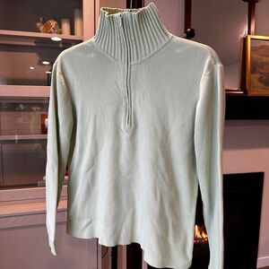 Talbots Women's Green Quarter Zip